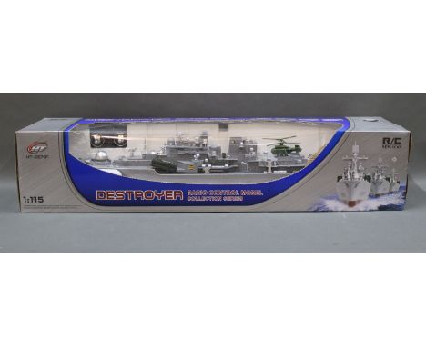 A boxed R/C replicas radio control destroyer model, 1:115 scale