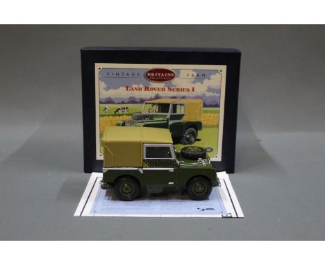 A Britain's Collectables Vintage Farm Land Rover Series I land rover (08735) 