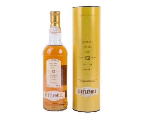 LITTLEMILL Lowland Single Malt Scotch Whisky 'Aged 12 Years' Region: Dunbartonshire, Schottland, 40% Vol., 700 ml, Füllhöhe i