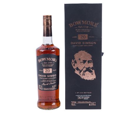 BOWMORE Single Malt Scotch Whisky 'David Simson Distillery Exclusive', aged 20 years Region: Glasgow, Schottland, 50,7% Vol.,