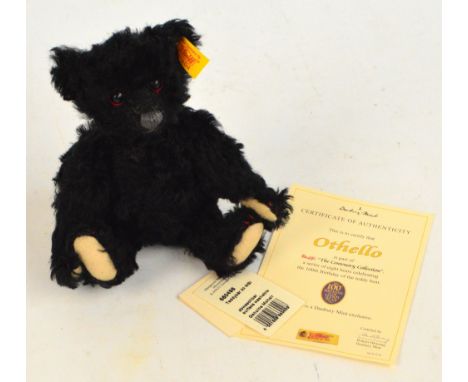 A Steiff 2002 Othello teddy bear, no.660498, retailed by Danbury Mint, with yellow and red tag to ear and Steiff swing tag, w