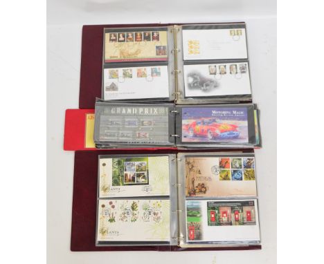 WORLD STAMPS in albums, contained in two boxes, with Great Britain decimal mint run 1997-2012, First Day Covers in four album