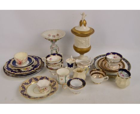 A quantity of early 20th century English porcelain teaware to include Coalport, Phoenix bone china, Forester's and Belleek, a