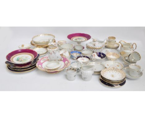 A quantity of 18th/early 19th century Worcester tea and dessert ware to include Flight, Barr and Barr, etc. CONDITION REPORT: