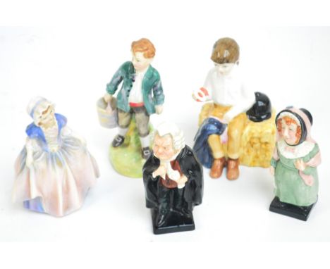Five Royal Doulton figures; HN1678 "Dinky Do", HN2060 "Jack", HN3911 "First Prize", "Mr Bardell" and "Buzfuz" (5).