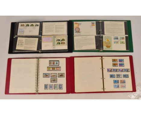 STAMPS; CHANNEL ISLANDS AND ISLE OF MAN collections in two boxes, including Guernsey 1941-44 Arms mint shades, later sets in 