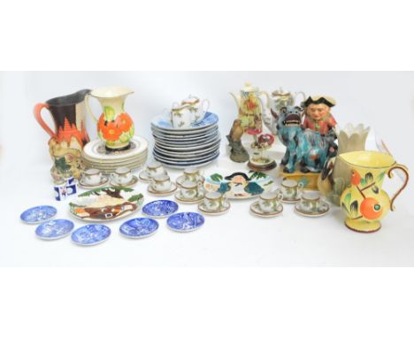 A large quantity of ceramic items including two sets of six Royal Worcester King Arthur plates, other collectors' plates incl