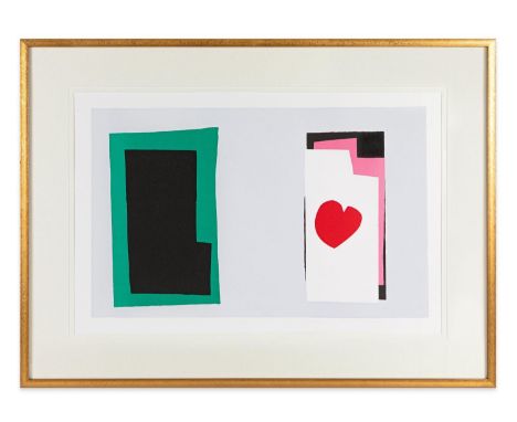 HENRI MATISSE (1869-1954), 'Le Coeur' lithograph, 66cm x 91cm, published verse 1958, printed Mourlot, framed. 