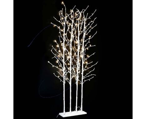 FAUX BIRCH TREE DISPLAY, light up detail. 