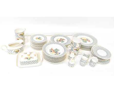 VILLEROY &amp; BOCH; approximately forty pieces of 'Basket' pattern part dinner service, from the 'House and Garden Collectio