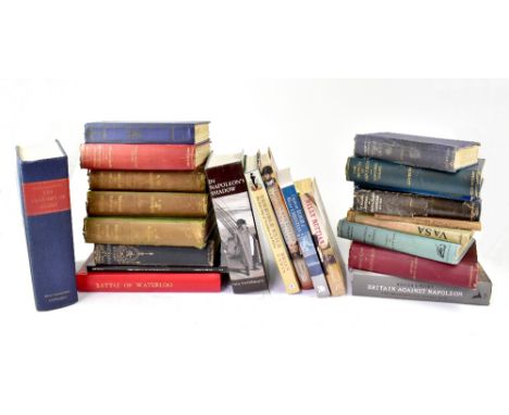 A quantity of mostly hardback Naval books, predominately relating to Napoleon at St Helena and Sir H. Lowe by Forsythe in thr