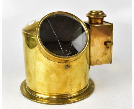 A ship's compass binnacle by Henry Browne &amp; Son Ltd of London, the painted dial numbered B3/1557, maker's plaque stamped 