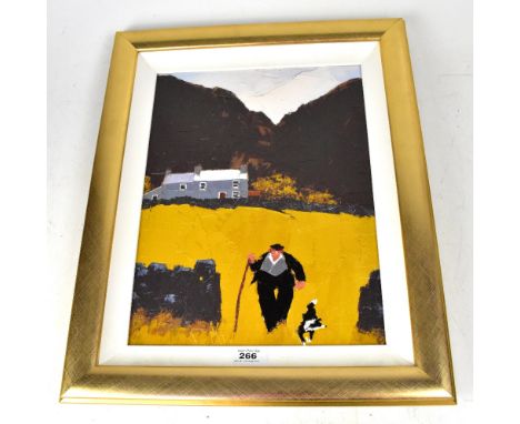 AUSTIN MOSELEY (1930-2013); print, 'Faithful Friends', edition size 195, no.20 of Artist's Proof, hand embellished giclée boa