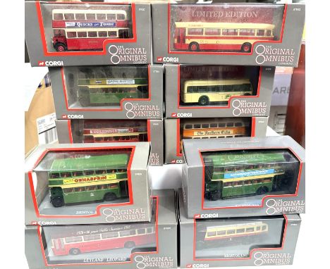 CORGI - The Original Omnibus diecast buses 1:76 scale including 97944, 97858, 97905, 97850, 97859, 97851, 97854, 97838, 97837