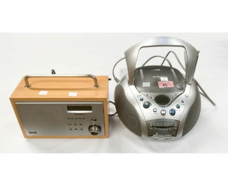 A Roberts radio; a Robertrs CD player/radio.