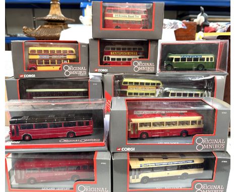 CORGI - The Original Omnibus diecast buses 1:76 scale including 97813, 97130, 97835, 97943, 97839, 40201, 97902, 97904, 97097