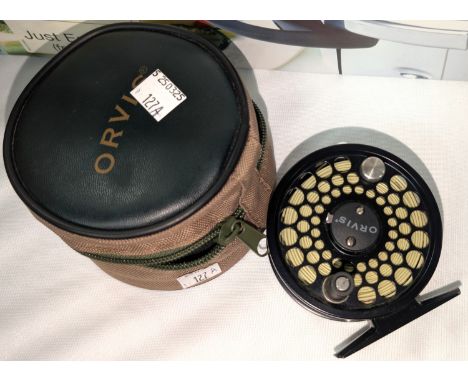 An Orvis Battenkill BBS III reel in case