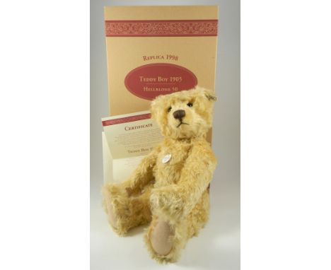 Steiff Limited Edition Teddy Boy 1905, Light Blond 50cm, 404320 white tag, 01962 of 6000, boxed with certificate and outer pa