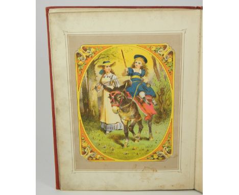 The Speaking Picture Book, A New Picture Book with Characteristical Voices, German circa 1890, the book with eight colour lit