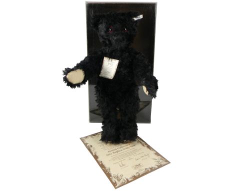 Steiff British Collector’s Limited Edition 1912 Replica Teddy Bear, Black 48cm, 406829 white tag, 2824 of 3000, boxed with ce