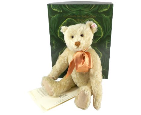 Steiff Limited Edition Teddy Bear Xenia, Exclusively for Teddy Bears of Witney, Light Blond 43cm,  660467 white tag, 00639 of