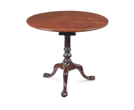 A GEORGE III MAHOGANY 'BIRDCAGE' TRIPOD TABLECIRCA 1760 74.5cm high, the top 86cm diameterProvenance: Property from the Phill