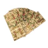 A SET OF FIVE GENOESE CUT VELVET PANELS, 17TH CENTURY