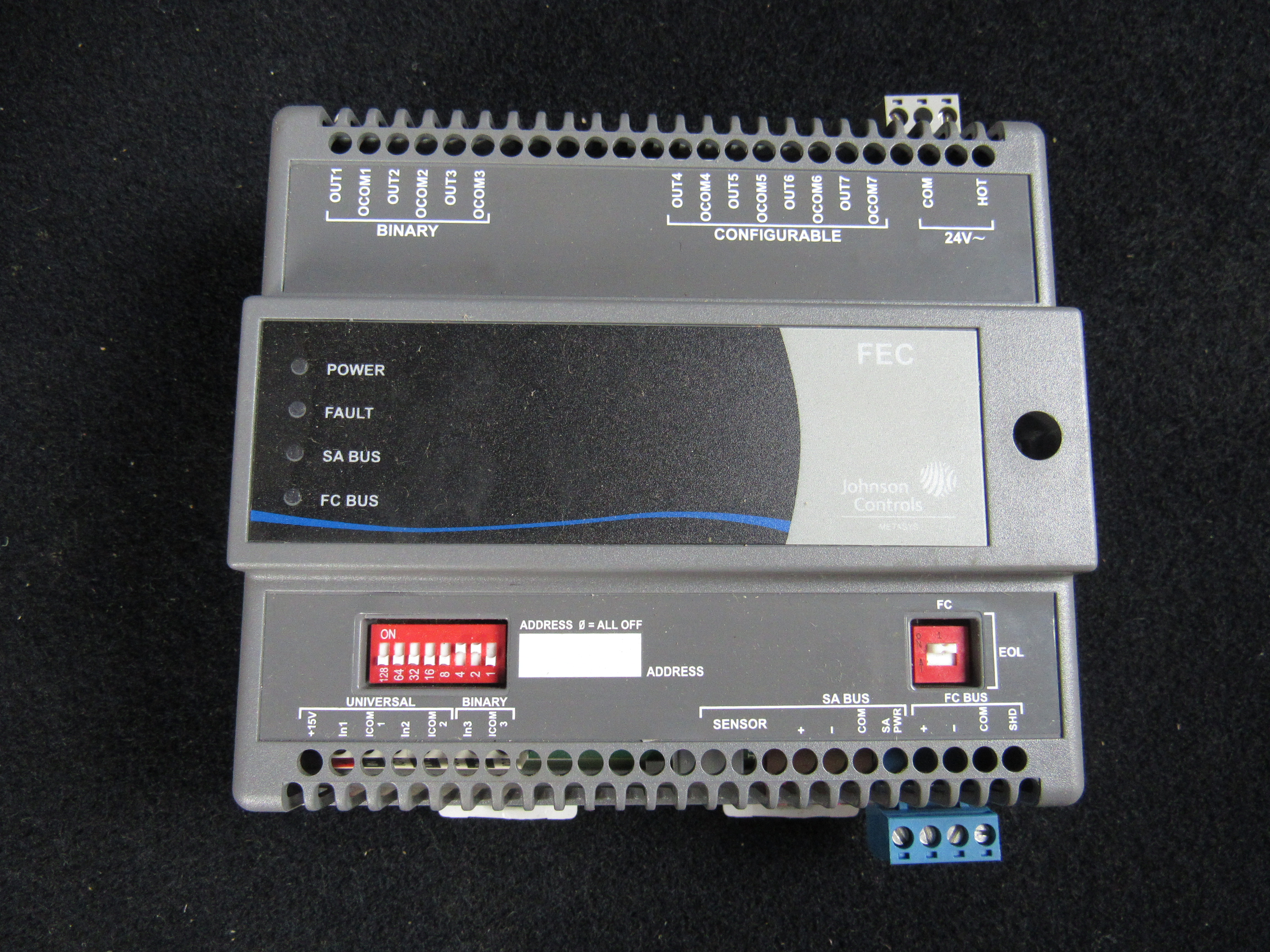 LOT OF 2 JOHNSON CONTROLS METASYS CONTROLLERS MS-FEB1610-0