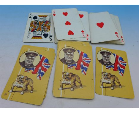 A pack of Winston Churchill playing cards