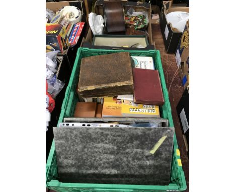 Two trays of assorted, to include a cuckoo clock etc.