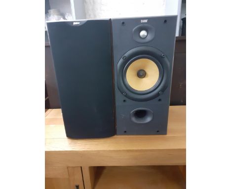 A pair of B&amp;W speakers, model number DM602S2 