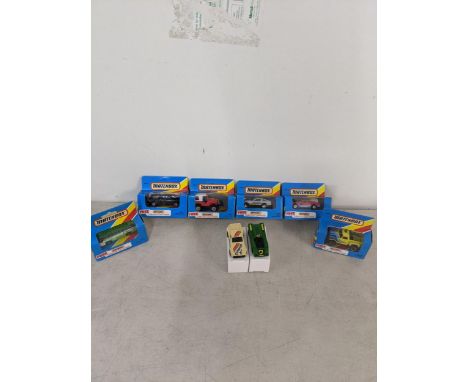 A collection of Matchbox to include MB 70 Ferrari 308 GTB, MB14 Jeep Eagle, MB24 300ZX Turbo and others together with a colle