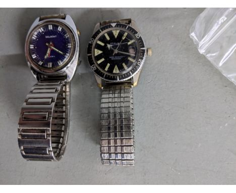 Two gents vintage watches to include a Belmont alarm and a Stirling Location: Cab 