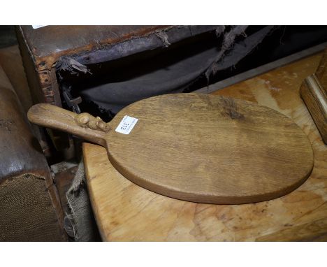 Robert Thompson 'Mouseman' oak cheese board