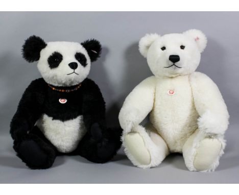 Two limited edition Steiff teddy bears - "Panda Ted", 25ins (No. 245 of 1500) and "Polar Ted", 25ins (No. 375 of 1500) (both 