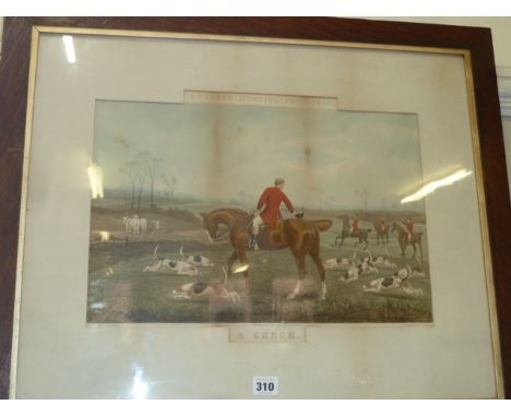 Oak framed print - Dodsons Hunting Incidents 'A Check '