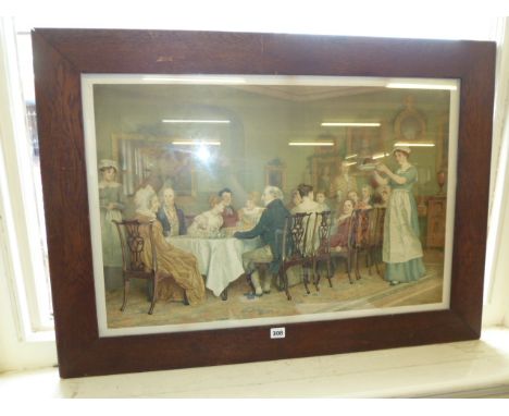 Oak framed Pears print 'Christmas Pudding' - C Green 