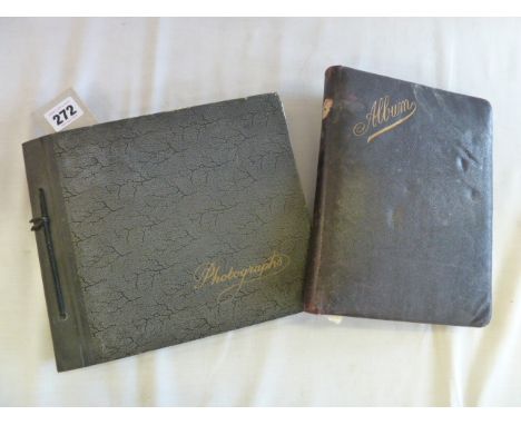 Early 20thC family photograph album and an autograph album of late 19thc musical, stage and theatre performers - Nellie Melba
