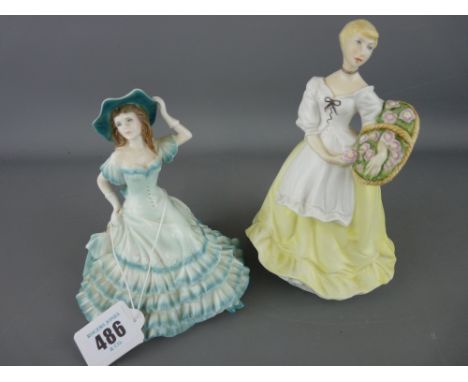 Royal Worcester figurine 'Kate' and one other titled 'Spring Fair'