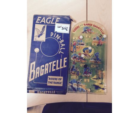 Collectables : Eagle 'Riders of the Range' pinball bagatelle within original box.