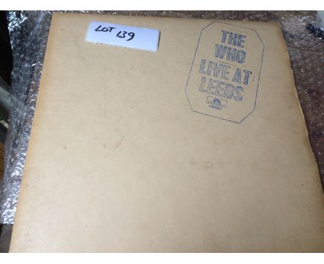 Records : The Who - Live At Leeds - foldout Polydor 2480004 with booklet and card, sleeve vg, record good/vg.