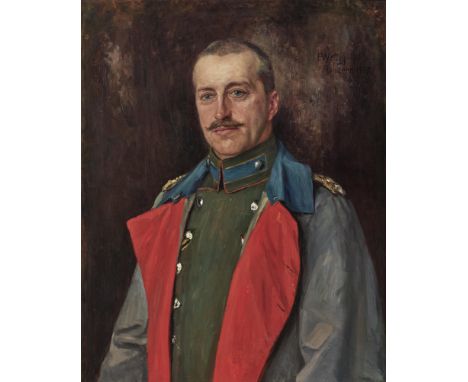 Heinrich Wettig1875 BremenHerzog Robert von WürttembergHüftbild nach links. R. o. signiert, Ortsbezeichnung Düsseldorf sowie 