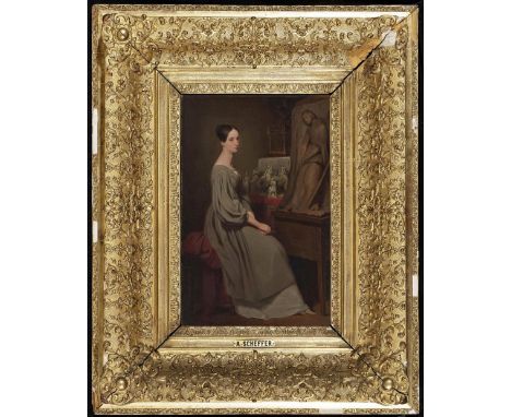 Ary Scheffer1795 Dordrecht - 1858 ArgenteuilMarie Christine von Orléans, Herzogin von WürttembergAls Ganzfigur in ihrem Ateli