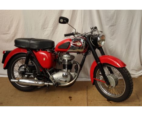 A BSA C15G 250cc motorcycle, in red, Engine number C15G2233, Frame Number C15G2233, Registration number GFC 397E, first regis