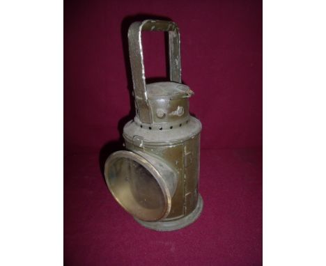 Military Railway hand lamp with crows foot stamp and dated 1954 