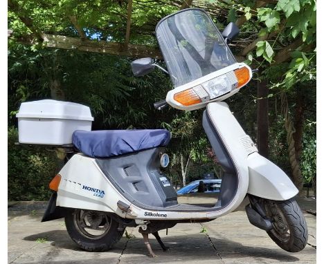 MHW 870Y - a 1982 Honda NH80 79cc moped in white. First registered October 1982. Mileage approx. 3,900, was in regular use un