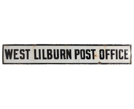 Postal History / Post Office / Philately interest - a scarce 20th-century porcelain enamel sign. The sign having a black bord