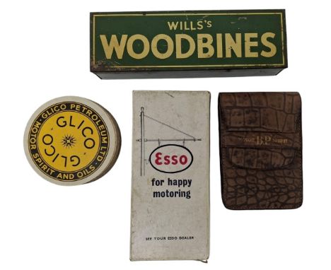 Vintage advertising. A vintage mid-century circa 1940s deck of Glico playing cards, a Motor B.P. Spirit deck of playing cards