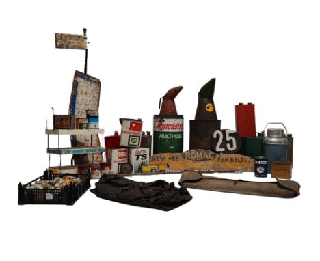 Automobilia - a large mixed selection of 20th-century forecourt / garage related items. The lot comprises multiple two gallon