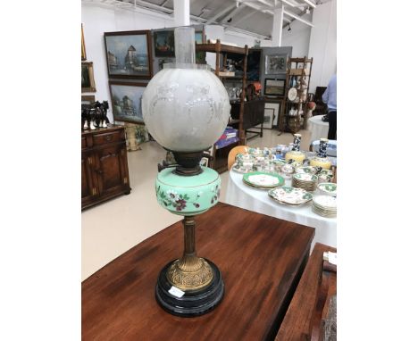A 19th century oil lamp